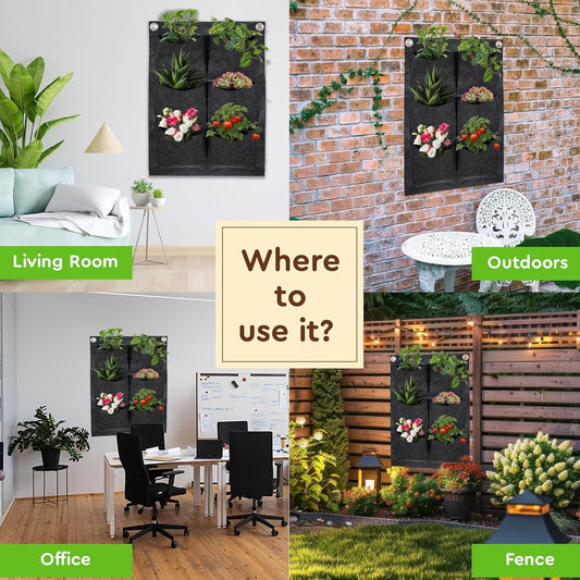 Indoor Vertical Hanging Wall Planter for Balcony