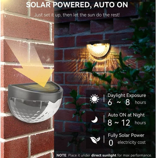 Beautiful Solar Fence Lights (Pack of 4)