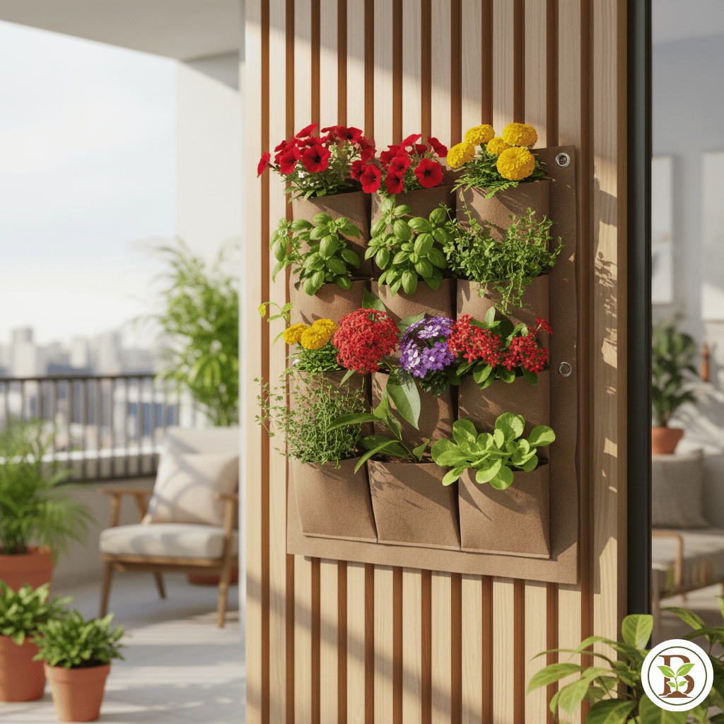Indoor Vertical Hanging Wall Planter for Balcony
